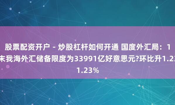 股票配资开户 - 炒股杠杆如何开通 国度外汇局：1月末我海外汇储备限度为33991亿好意思元?环比升1.23%